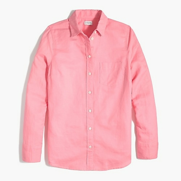 J.Crew Linen-Cotton Shirt in Perfect Fit in S, M. - Picture 4 of 7